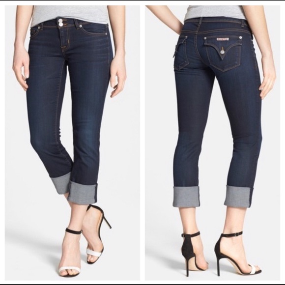 Hudson Ginny Crop Straight Jeans With 